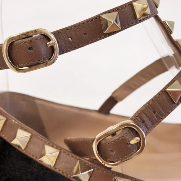 Valentino Rockstud Caged Ballet Flat Leopard 35,5 - Picture 6 of 8